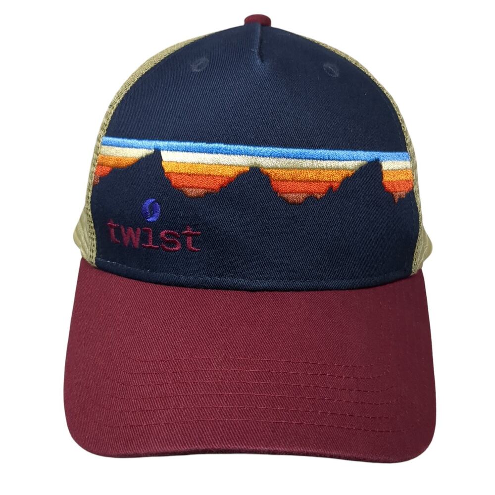 Twist Snapback Trucker Hat Multicolor One Size Mesh Back Embroidered Locale